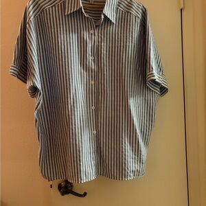 Max Studio Blue Striped Women’s Shirt